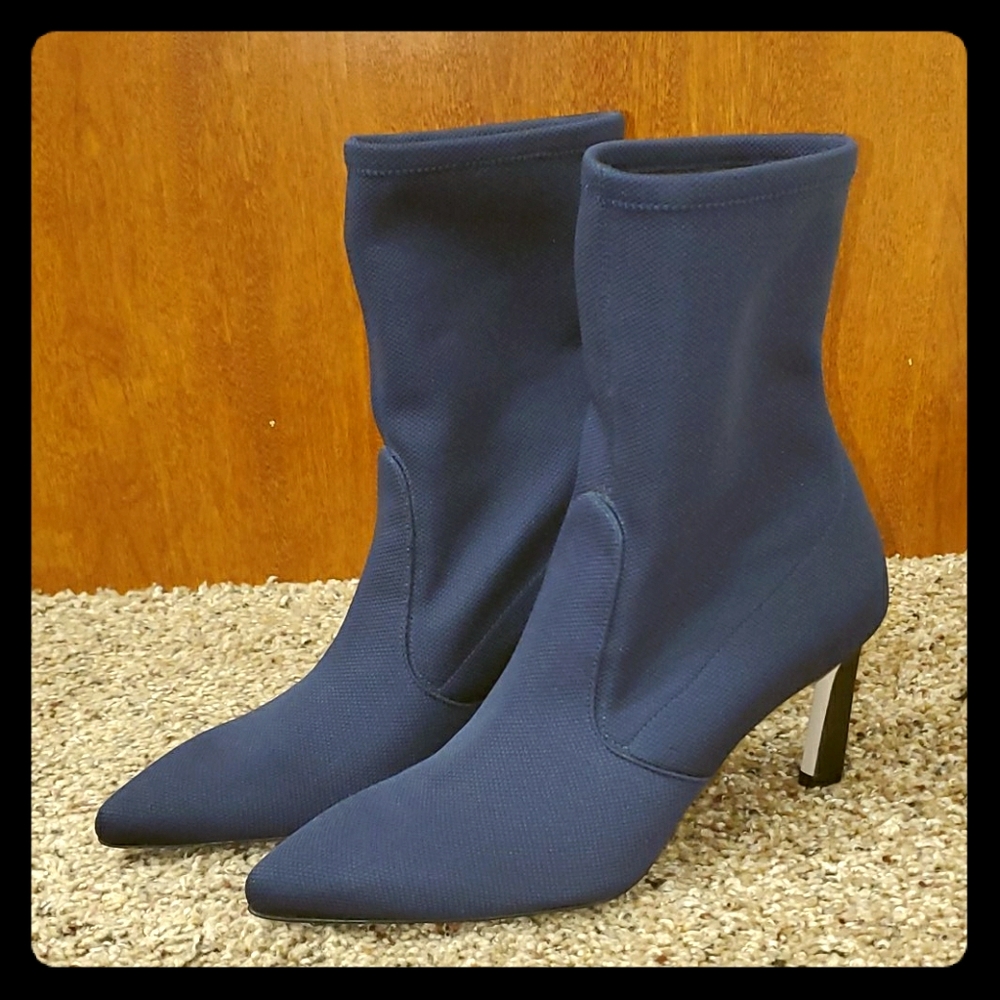 Stuart Weitzman Rapture 75 Navy Boots